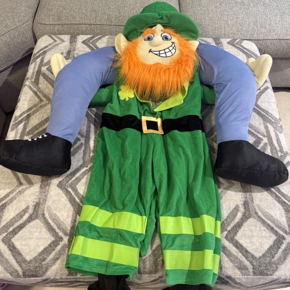 Halloween Ride a St Patricks Day Leprechaun Adult Costume Standard Size - Picture 1 of 2